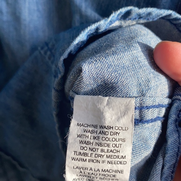 Denim Shirt in Medium Wash - Picture 7 of 9